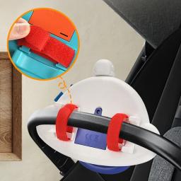 Volante elétrico do bebê para assentos de carro e brinquedo do carrinho com som crianças cedo educacional carrinho volante brinquedos vocais - Image 2