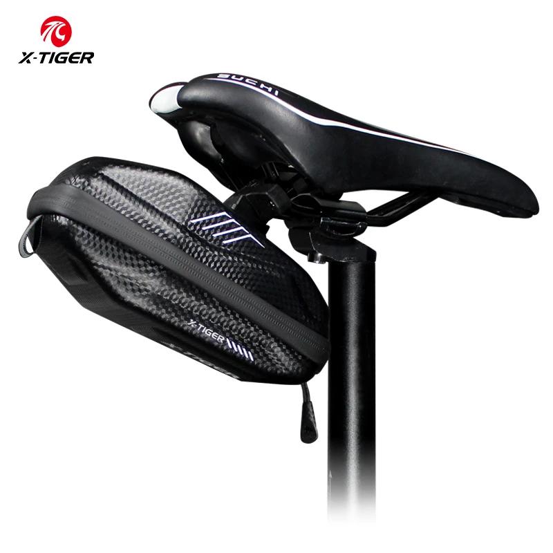 X-TIGER-Saco impermeável do assento da bicicleta, Shell duro 3D, grande capacidade, saco durável, acessórios MTB - Image 1