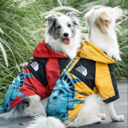 Jaqueta para cães de estimação, capa de chuva ajustável, à prova d'água, casaco de vento com capuz, suprimentos para animais de estimação, adequado para cães grandes à prova d'água 2xl/3xl/4xl/5xl - Image 2