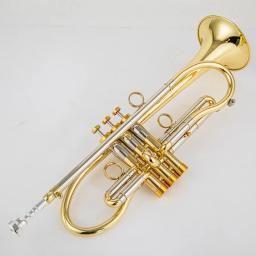 Trompete profissional com caso, Bb Tune Brass, superfície banhada a ouro, instrumentos musicais profissionais, personalização avançada - Image 6