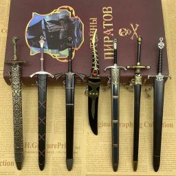 Game of God Metal Espada Chaveiro, Tronos Medievais Modelo de Arma, Coleções de Ornamento, American TV Merchandise, 22cm, 1:6 - Image 1