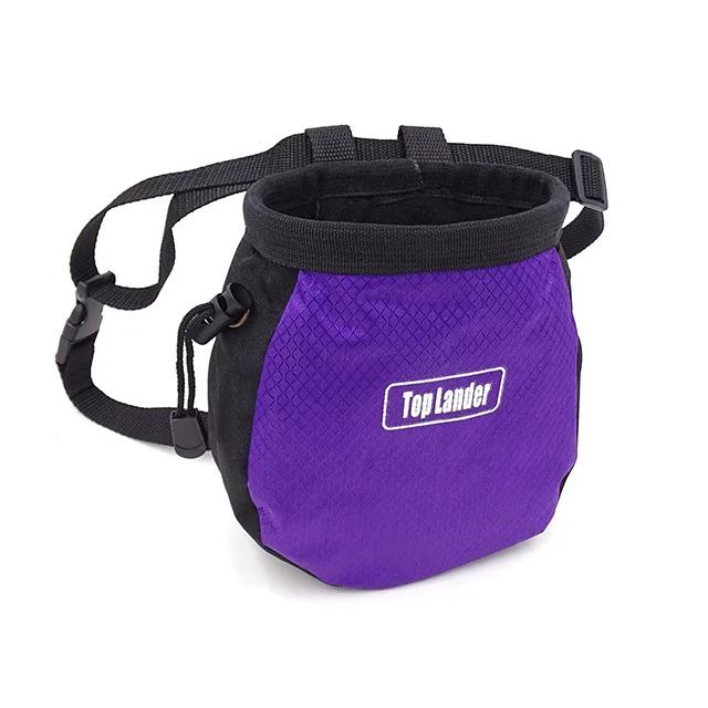 Organizador Anti-Deslizante para Magnesio: Saco de Giz Preto Ideal para Escalada e Bouldering