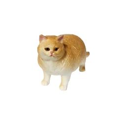 Conjunto de estatuetas de gato realistas pintadas à mão mini gatinho estátua para decoração de prateleira de mesa de escritório em casa, presente de coleção de modelo animal fofo - Image 4