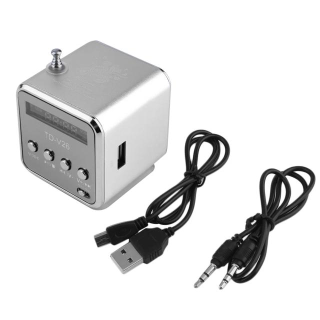 Alto-falante Portátil HiFi Super Bass com USB, Rádio FM e Suporte para Cartão Micro TF