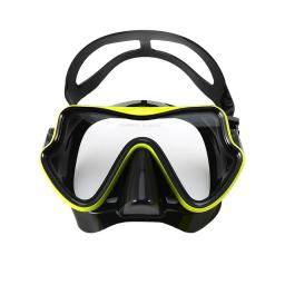 Máscara de mergulho profissional para adultos, anti-nevoeiro, UV, impermeável, nadar, óculos de mergulho, óculos de mergulho grátis, snorkeling, saia de silicone, novo - Image 5