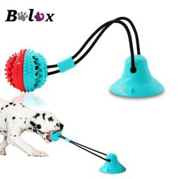 Brinquedos do cão silicone ventosa tug brinquedo interativo bola de cachorro para mastigar mordida de estimação dente limpeza escova de dentes alimentação pet supplies - Image 1