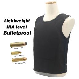 Ultra-confortável colete à prova de balas, roupas leves, Oculto dentro desgaste, Soft Anti-bala camiseta, Roupa escondida, Nível IIIA - Image 1