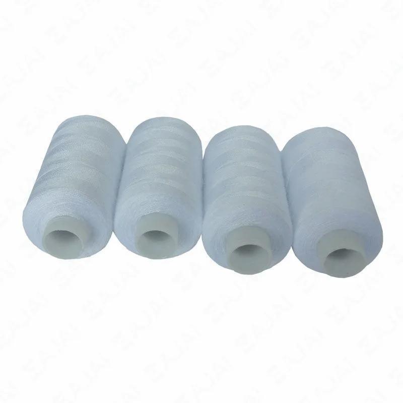 Conjunto de Linha Eajai-Poliéster para Máquinas Manuais, Linhas De Costura, Fios De Tricô, Forte, Durável, Preto, Branco, 500m, 4Pcs - Image 1
