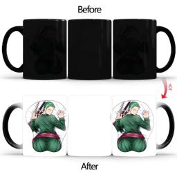 Guerreiro Verde Criativo Caneca Mágica, Sublimação Tumblers, Copos De Café De Cerâmica, Café Da Manhã, Descoloração Canecas, BSKT-089, Atacado - Image 3