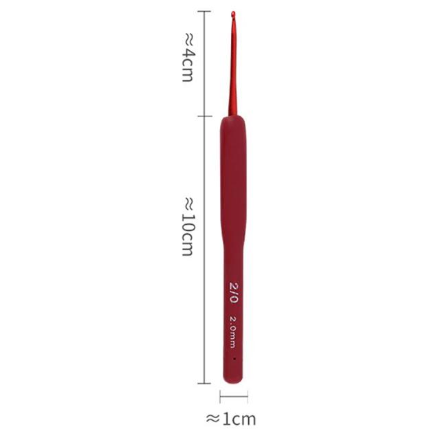 Conjunto de Agulhas de Alumínio para Crochê com Cabo de Silicone - Tamanhos Variados de 2mm a 6mm