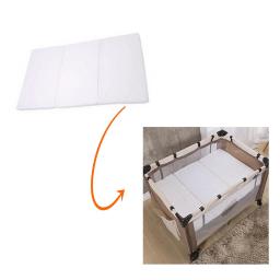 Colchonete Desmontável E Dobravel Soft Para Berço Bebe 99x63 1BB Branco Confortavél Presente Natal Ano Novo Enxoval - Image 4