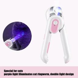Aparadores de unhas portáteis para animais de estimação, ferramenta aparadores com LED, cortadores de unhas para filhotes pequenos e médios e coelhos - Image 5
