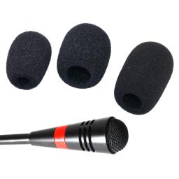 10 pçs microfone pára-brisas esponja capa fone de ouvido mic espuma capa protetora para gooseneck reunião mic - Image 5