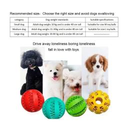 Bola de borracha interativa para cães, Limpeza dos dentes, Brinquedo para mastigar cachorros, Pet Stuff, Acessórios para cães pequenos - Image 5