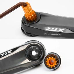 Axi ferramentas de reparo de bicicleta 2 em 1 ferramenta de remoção de tampa de manivela para xtr m9100 suporte inferior ferramenta de remoção de parafuso de manivela - Image 3