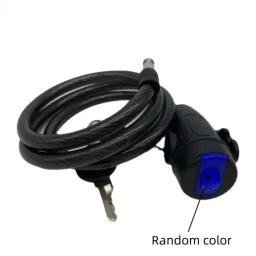 Trava de corrente de motocicleta resistente, 80cm, metal, antirroubo, trava de bicicleta com 2 chaves para maior segurança e reforço da bicicleta - Image 2