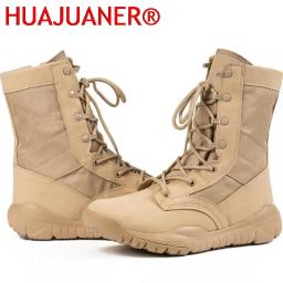 Homens e mulheres Desert Combat Ankle Boots, exército, respirável, tático, airsoft, paintball, zíper lateral, verão - Image 2