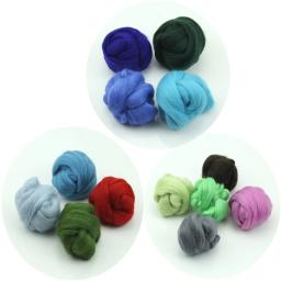 Lã girando fibra feltro 10g lã colorida família diy juntos suprimentos 87ha - Image 6