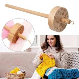 Sólido De Madeira Spin Yarn Spindle, Handmade De Armazenamento De Lã, Agulha, Gota, Iniciantes, DIY, Costura Acessórios, Ferramenta, Top - Image 3