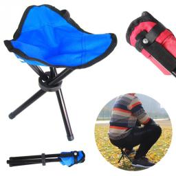 Cadeira dobrável portátil para lazer ao ar livre, banco de três pernas, acampamento, viagem, piquenique, atividades ao ar livre, acessórios de pesca - Image 1