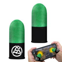 Dedo Dedales Gamer Capa, Sweatproof, Touch Screen, Fingertips Sleeve para PUBG Jogos Móveis, Acessórios Do Jogo, 1 Par - Image 1