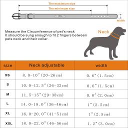 Coleira de couro personalizada para cães e gatos, Tag ID gravado personalizado, Coleira reflexiva para cachorro, cães grandes, acessórios para animais - Image 6