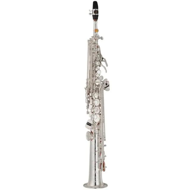Saxofone Soprano Profissional B-Flat Dourado Lacado com Acessórios e Estojo - Feito no Japão 875EX