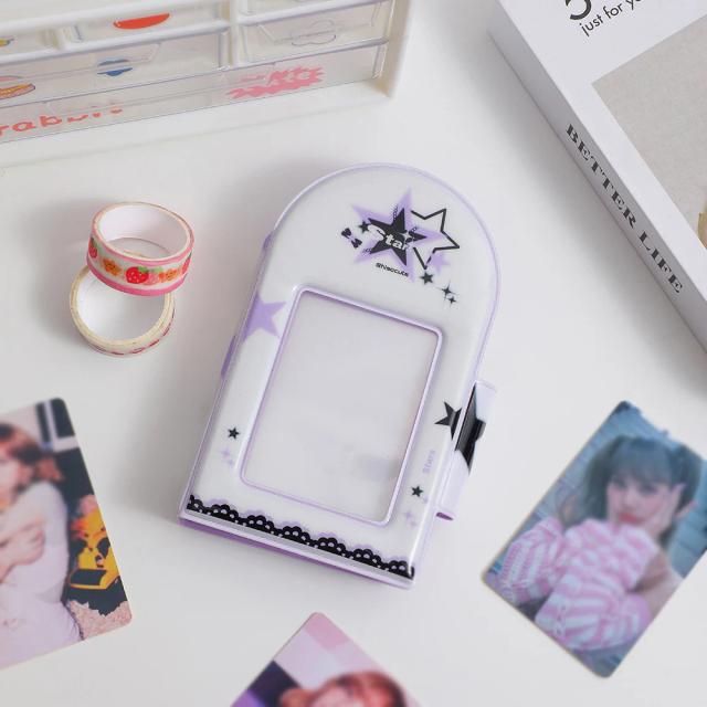 Álbum de Fotos Star Chasing com 40 Bolsos e Porta-Cartão para Ídolos, 3"