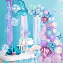 Sereia Party Decoração Balão Set, 87pcs por pacote - Image 4