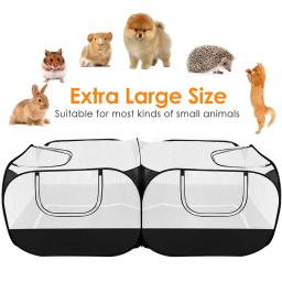Portátil dobrável pet tenda, cercadinho, canil, transparente, cerca respirável, grande abrigo para gato, cão, cachorro, gatinho, interior, ao ar livre - Image 2
