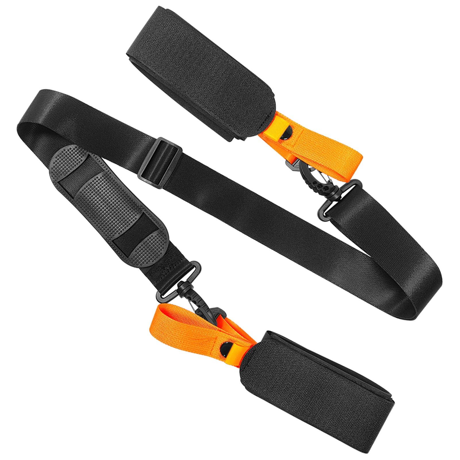 Ski Pole Strap, Ski Pole Shoulder Strap, Ski Snowboard Correia Fixa com Ant-Slip Pad, Acessórios de esqui, Nylon ajustável - Image 1