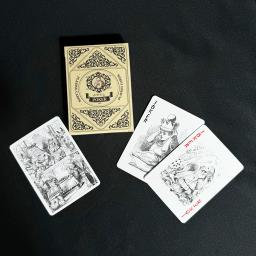 Alice Clássica Jogando Cartas para Entretenimento, Cartas Bonitas de Poker, Retro, Vintage - Image 2