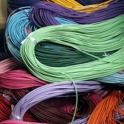 trançada codao de coro fio de couro para artesanato2 metros colorido trançado pulseira de couro genuíno descobertas 3mm corda de cordão de couro redondo diy colar pulseira fazendo - Image 3