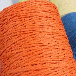 Fios coloridos de 280 metros, fio de palha de ráfia natural para o verão, malha à mão, chapéu de crochê, bolsa, cestas de almofada, material de tricô - Image 5