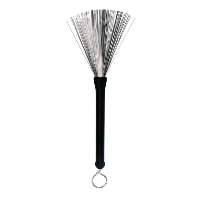 Escova Retrátil Ondulada para Percussão - Acessório Profissional para Bateristas