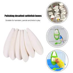 Bone Cuttle Fish Bird Food Pick Stone Pet Parrot Cálcio Suplementos Mastigar Chocos Osso Pet Bird Cage Food Decoration - Image 1