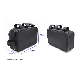 Saco impermeável do armazenamento da bateria para a bicicleta, pacote do quadro do tubo, caixa dianteira da ferramenta, MTB, Ebike, acessórios da bicicleta, caso - Image 3