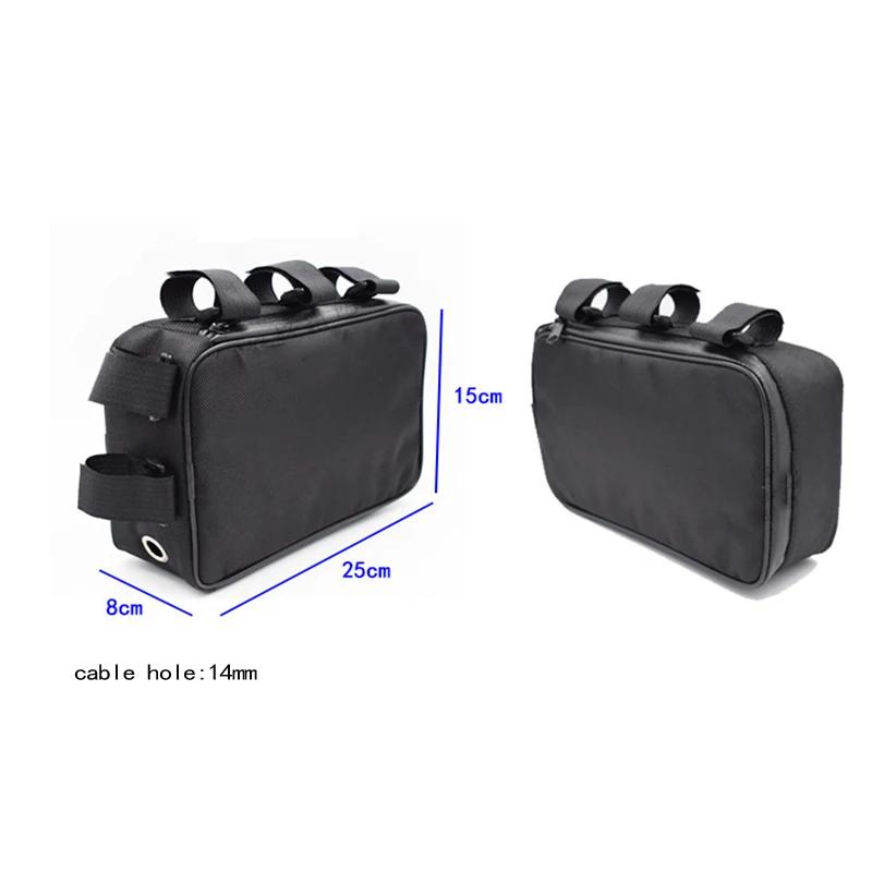 Saco impermeável do armazenamento da bateria para a bicicleta, pacote do quadro do tubo, caixa dianteira da ferramenta, MTB, Ebike, acessórios da bicicleta, caso - Image 1