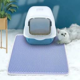 Tapete dobrável para gatos, camada dupla, impermeável, antiderrapante, ecológico, almofada limpa, tapete para animais, almofadas de cama, suprimentos - Image 2