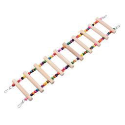 Escada De Madeira Para Pássaros Pet, Escada De Escalada Para Periquito, Brinquedo De Papagaio Budgie, Balanço Do Pássaro, Ponte, Tamanho L 10 - Image 1