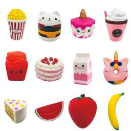 Criativo Cartoon Fruit Squeeze Toy, alívio Do Estresse, pressione Go Plaything, recuperação lenta, animal, fruta, fabricante por atacado - Image 1