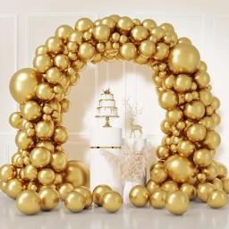 Balão dourado de 84 unidades, perfeito para festas temáticas de aniversários e muito mais! Presente de Natal Halloween para o Dia de Ação de Graças - Image 2
