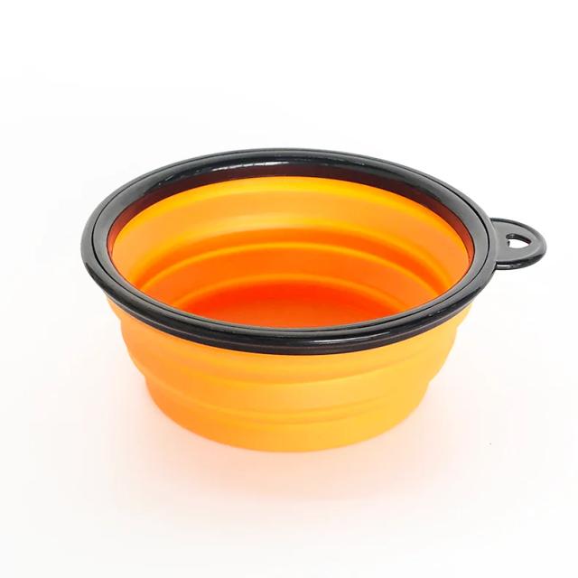 Tigela Dobrável Grande para Cachorros 350/1000ml - Prato de Viagem para Comida Seca e Água, Ideal para Cães e Gatos