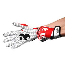 Dedo completo Anti Slip Silicone Rugby Luvas, Pulseira ajustável, Luvas de beisebol ao ar livre, Futebol americano, 1 par - Image 6
