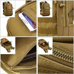 Mochila militar clássica para homens, esportes táticos ao ar livre, mochila de viagem, impermeável, bolsa de caça, camping - Image 5