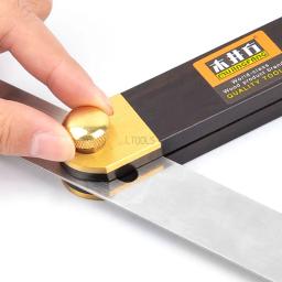 Réguas De Ângulo De Madeira Ajustável, Tri-quadrado Deslizantes Gauges, T-Bevel com Ebony Handle De Madeira Ferramenta de Medição De Nível, Medidor Transferidor - Image 5