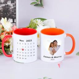 Caneca personalizada com foto para casais, canecas personalizadas, dia dos namorados, aniversário de casamento, presente para marido e mulher, namorado - Image 6