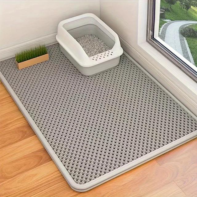 Esteira Anti-Salpicos para Gato com Almofada Coçadora Durável e Facilita a Limpeza do Banheiro do Pet