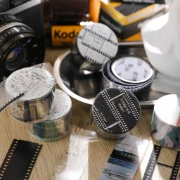 Vintage Literary Film Series Masking Washi Tape Retro Cenário Decorativo Adesivo Material Etiqueta Scrapbooking - Image 2