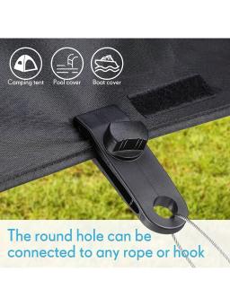Clipe de barraca fixa à prova de vento para acampamento ao ar livre, clipe de nylon multifuncional, pano oleado, tubarão, gancho de barraca, dossel - Image 2